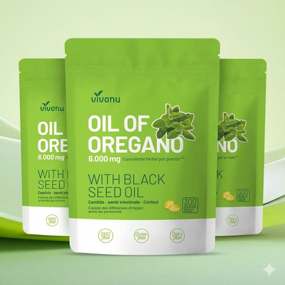 Huile d’Origan + Huile de Nigelle – 300 Gélules